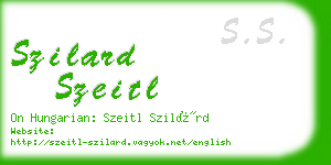 szilard szeitl business card